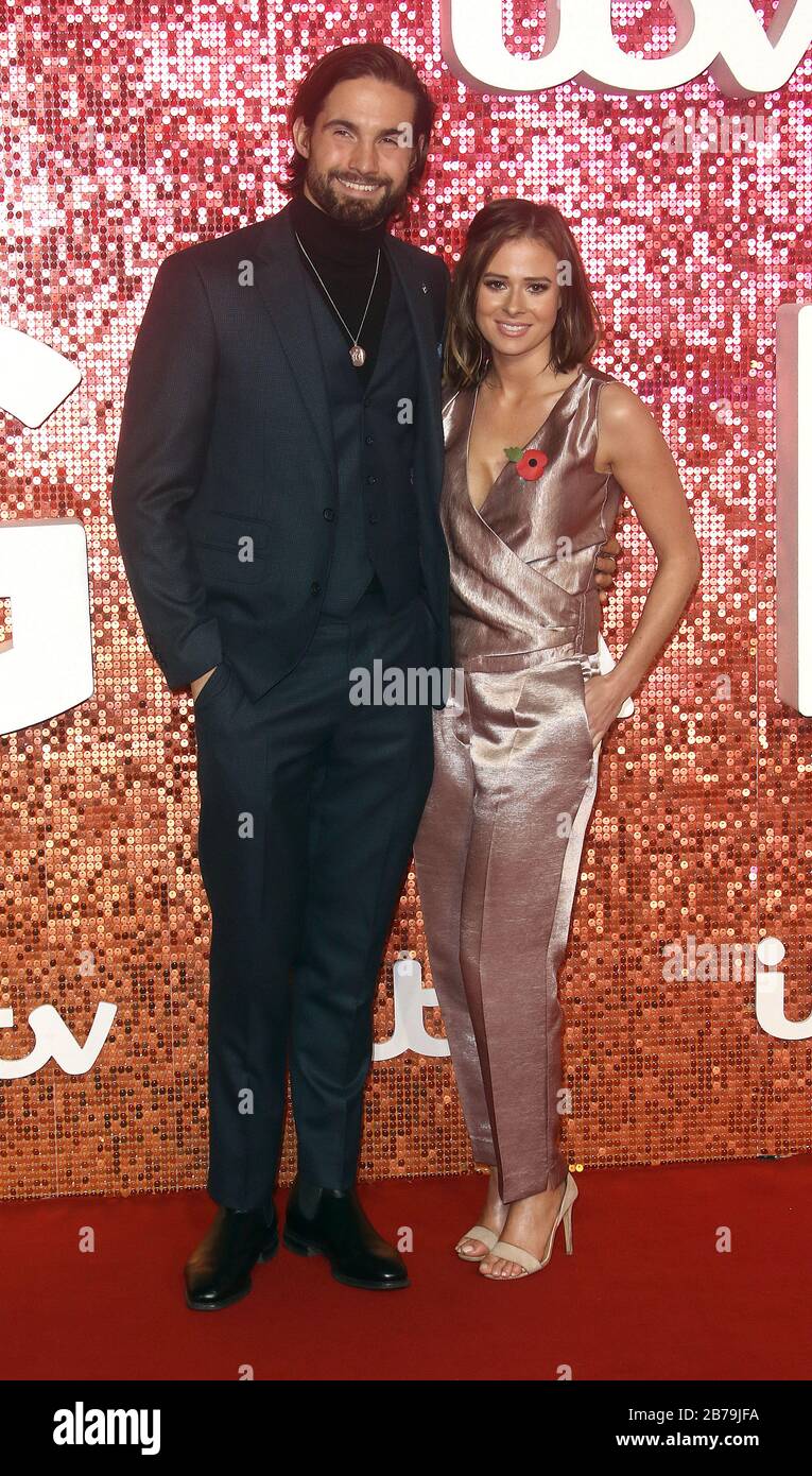 Nov 09, 2017 - London, England, UK - ITV Gala 2017, London Palladium - Red Carpet Arrivals Photo Shows: Jamie Jewitt and Camilla Thurlow Stock Photo