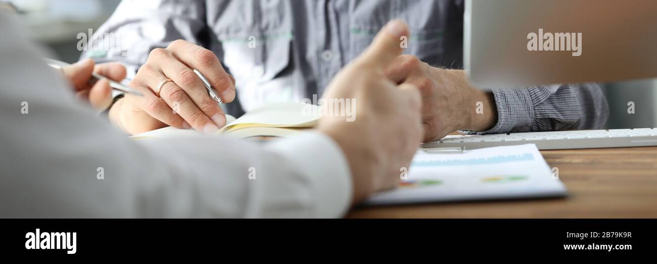 Group of businessmen discussing important issues Stock Photo - Alamy