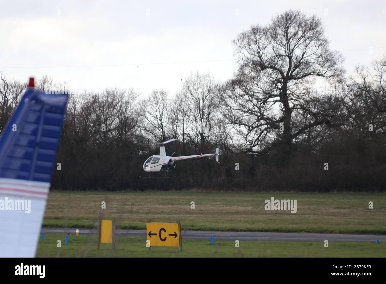Light Aircraft Elstree Areodrome Stock Photo Alamy