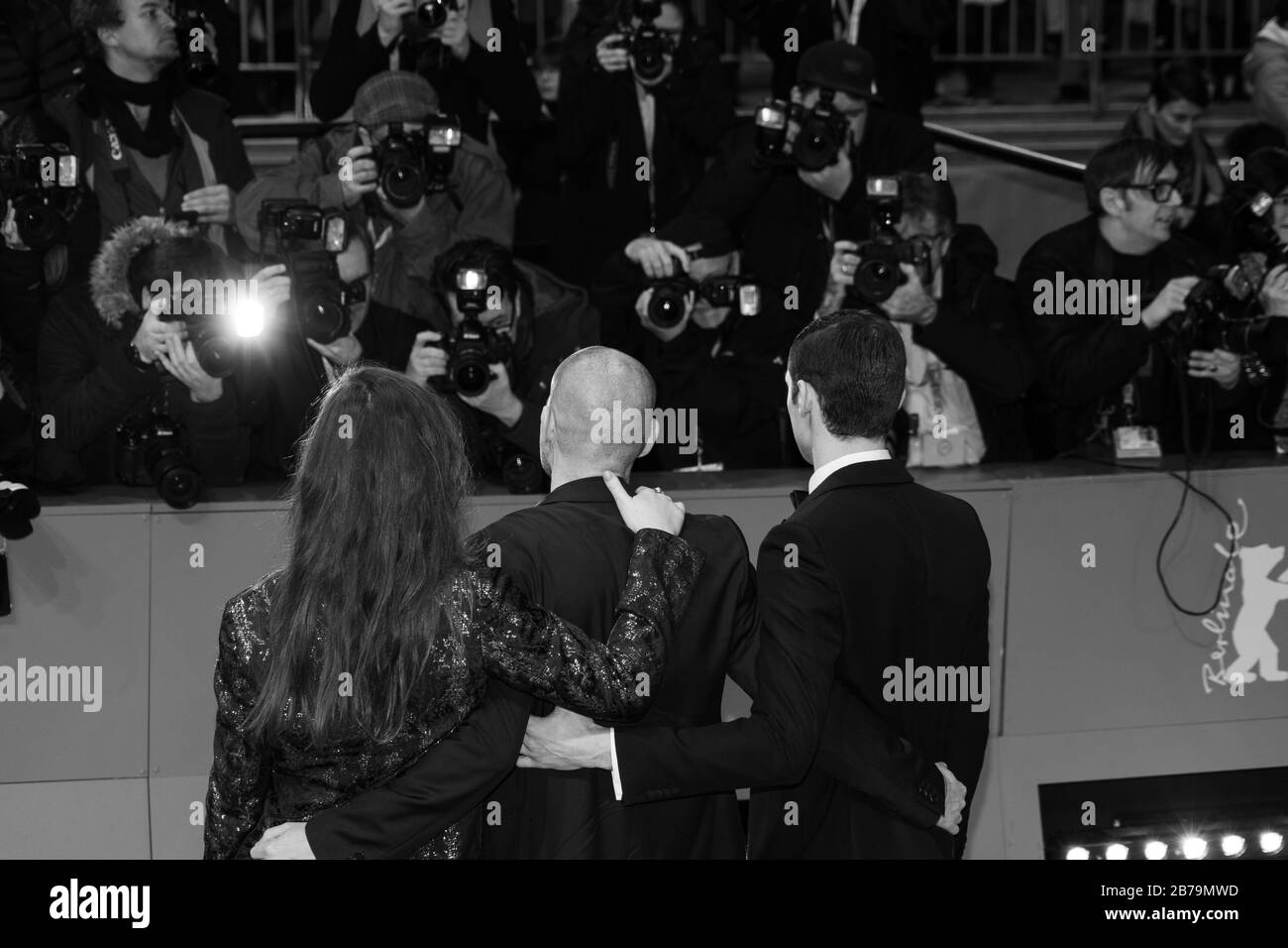 Guests arriving at closing gala, Berlinale 2019 Stock Photo