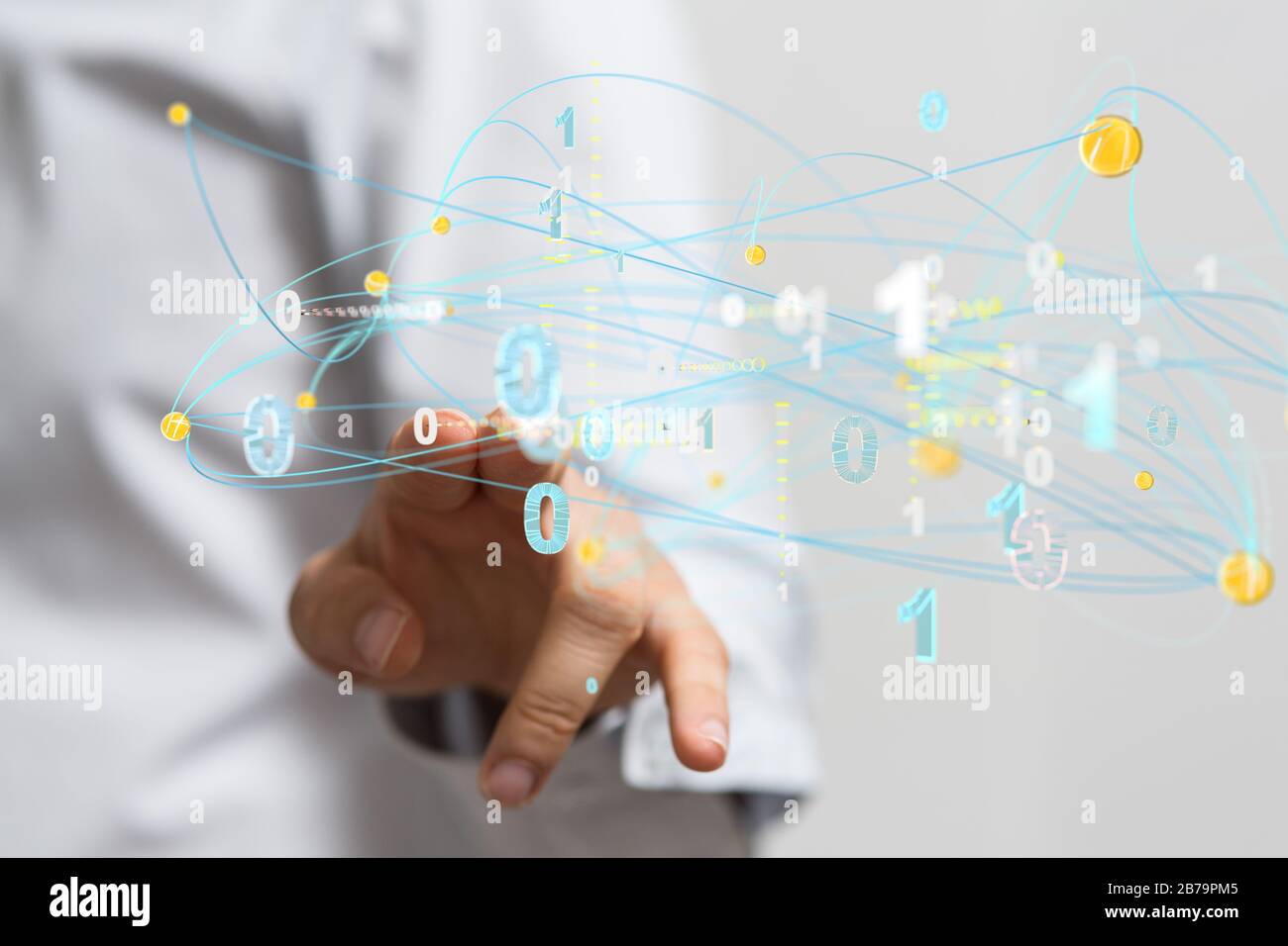 A Network connections team working and interacting Stock Photo