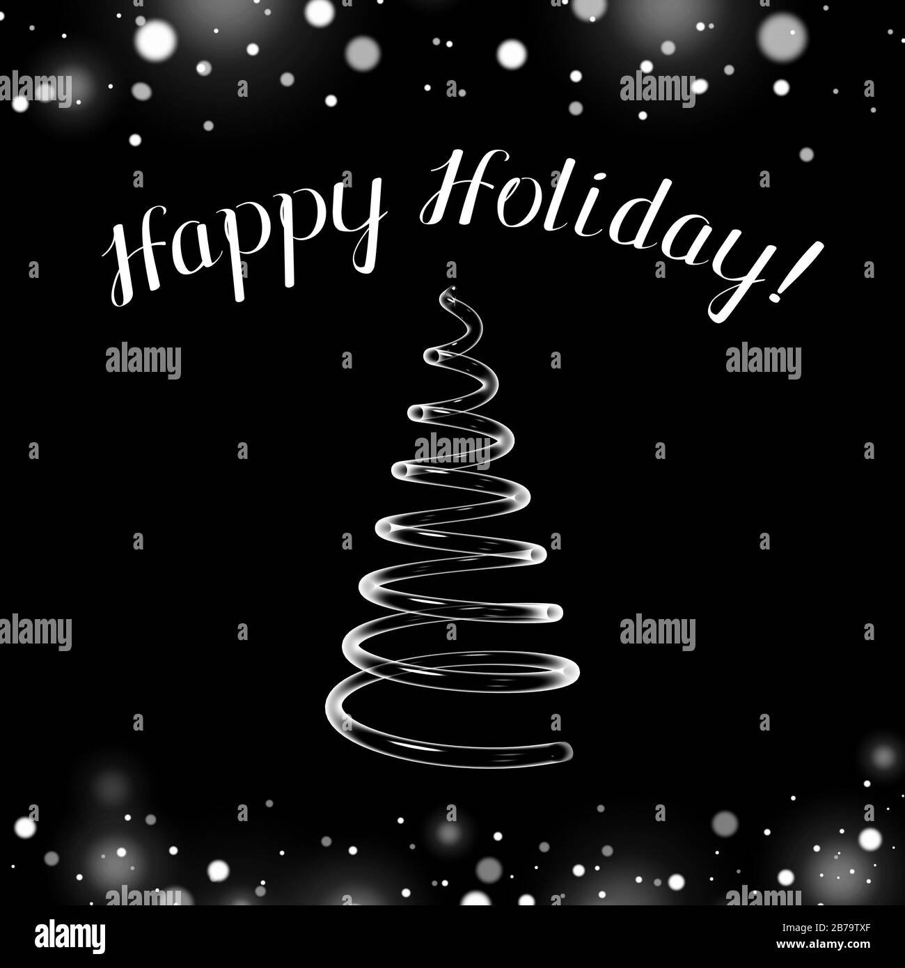 Christmas card Happy Holiday! Stock Photo Alamy