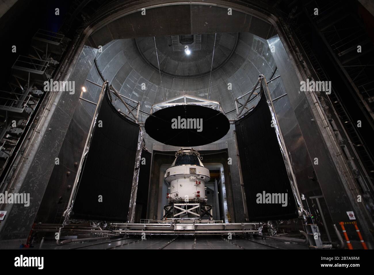 The Orion Spacecraft Seen During The Nasa Unveil Event. The Spacecraft 