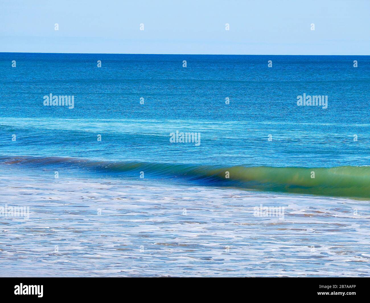 Deep blue and turquoise water at the Atlantic ocean Stock Photo - Alamy