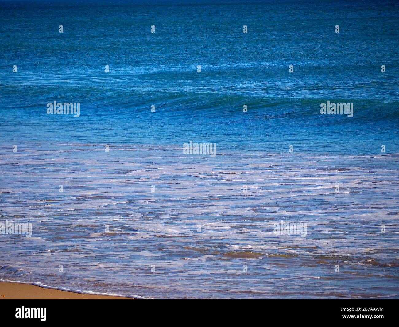 Deep blue and turquoise water at the Atlantic ocean Stock Photo - Alamy