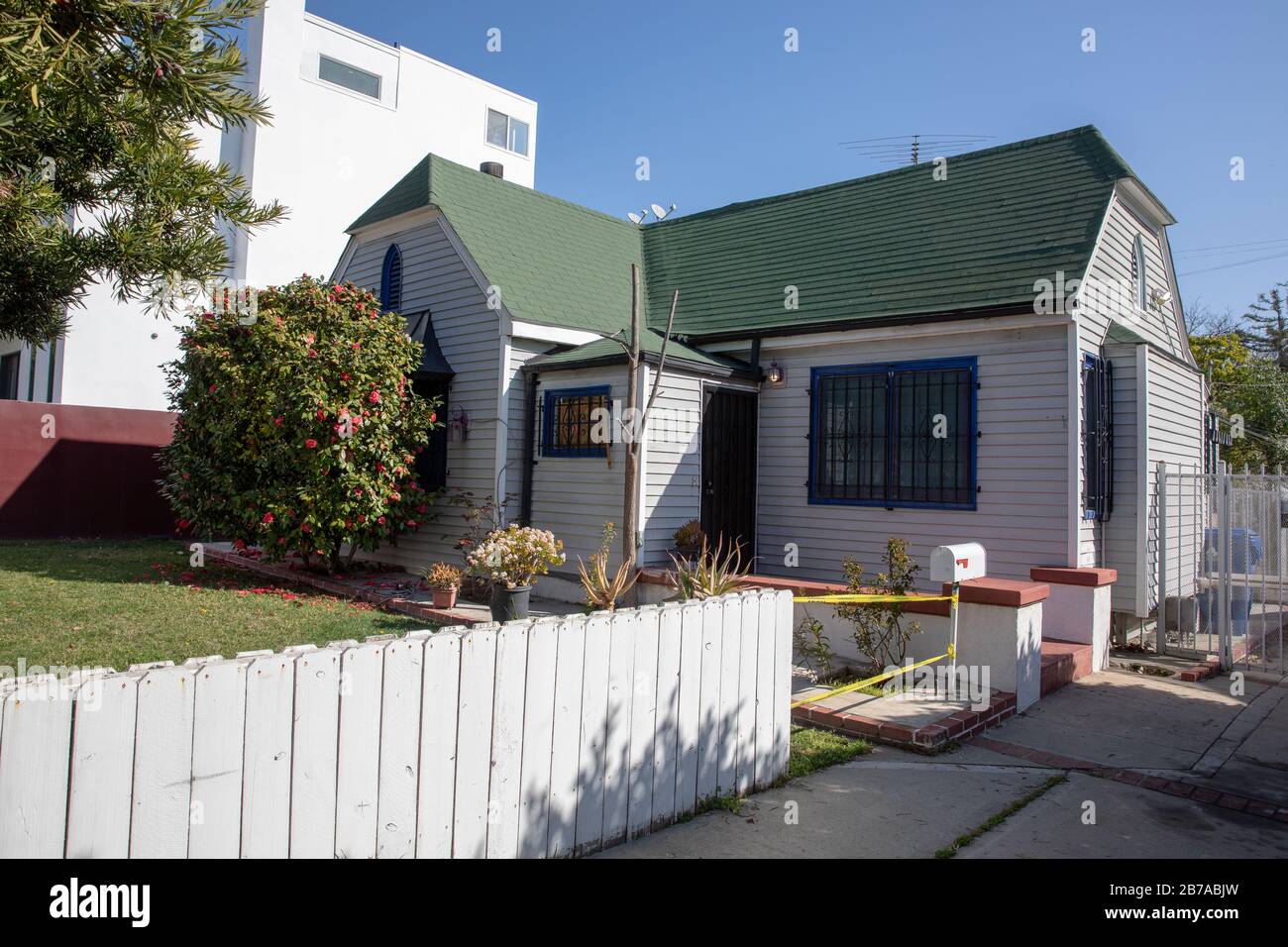 Neighborhood house in West Hollywood, CA Stock Photo