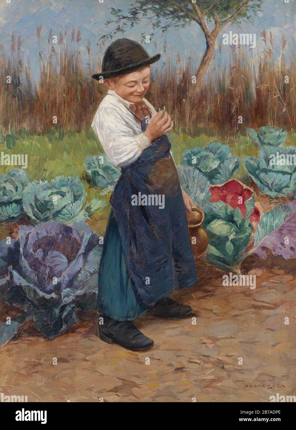 Geza Peske Der kleine Gärtner Stock Photo Alamy