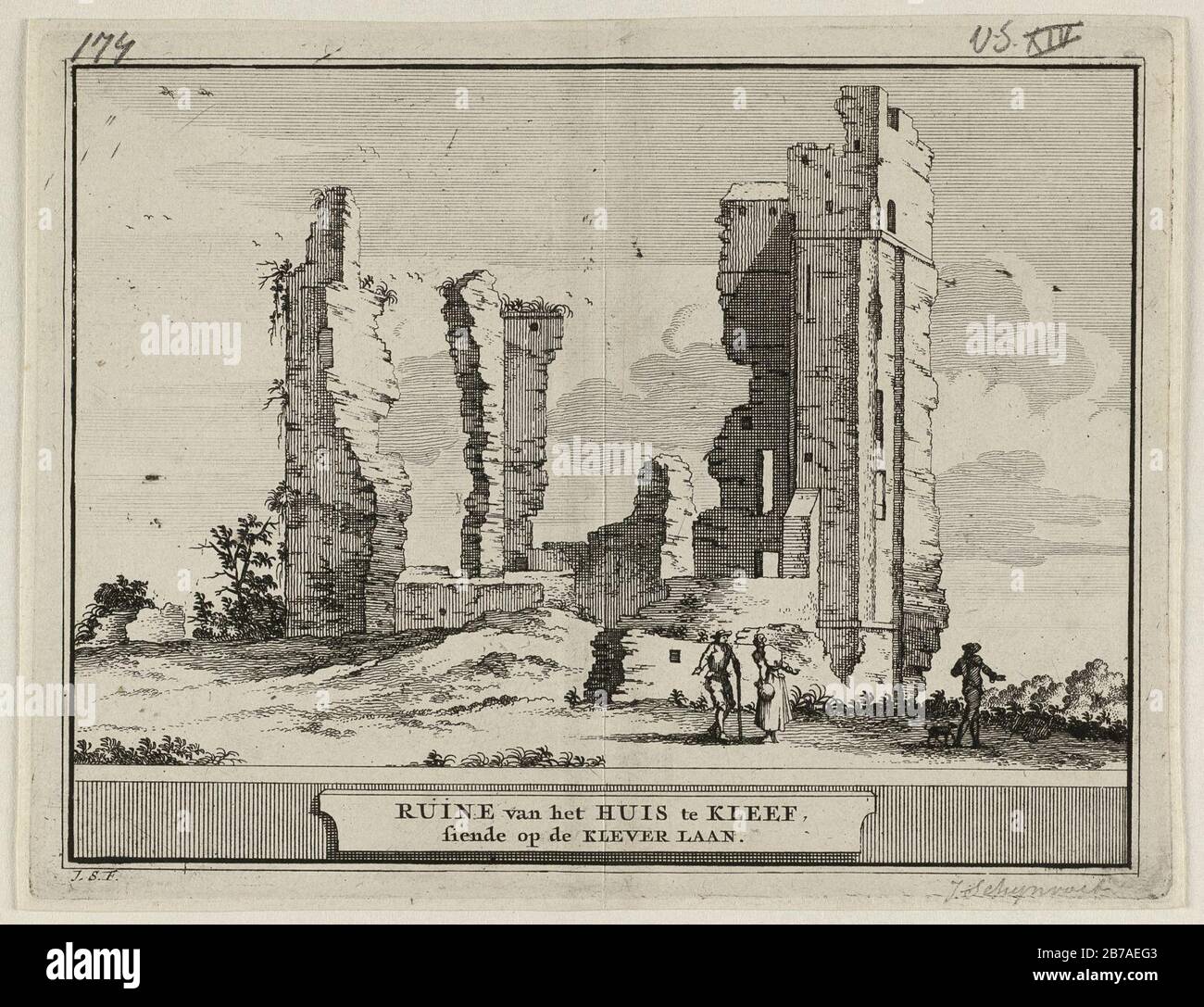 Gezicht op de ruïne van het Huis ter Kleef in Haarlem Stock Photo - Alamy