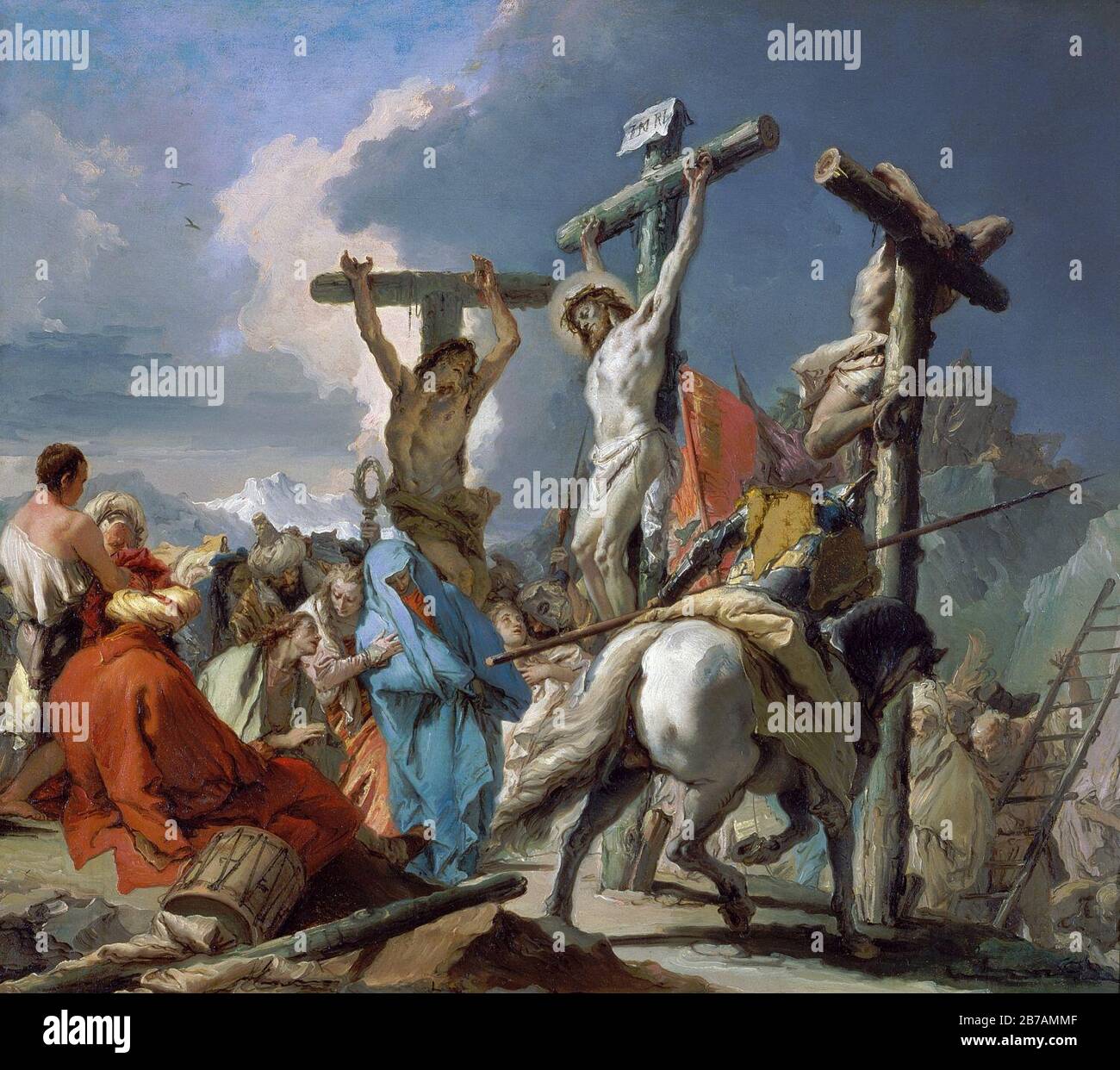 Giambattista Tiepolo - The Crucifixion Stock Photo