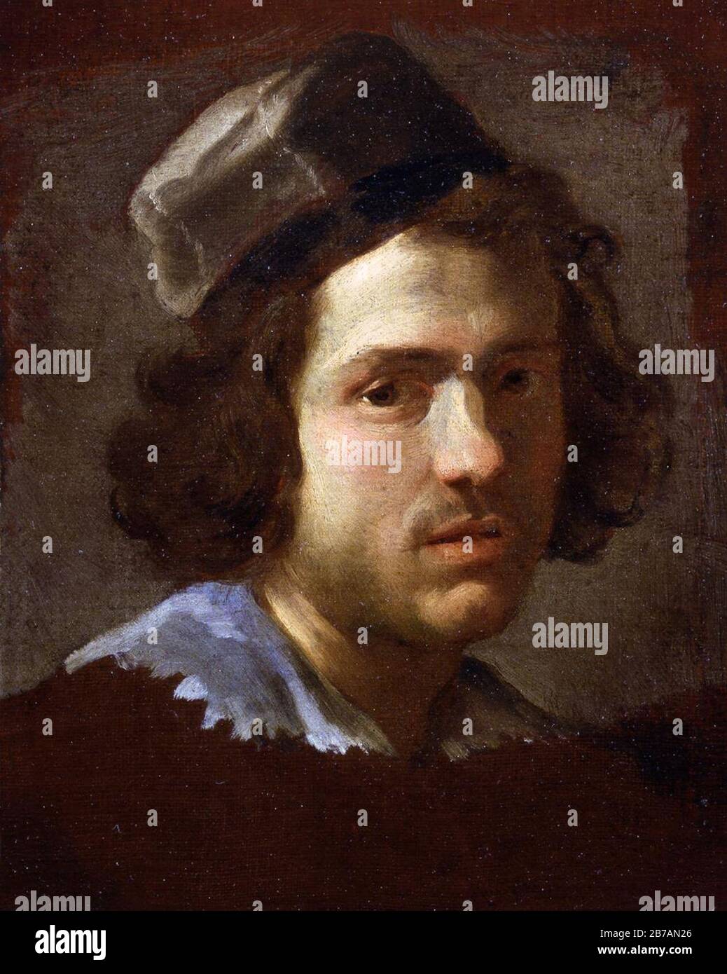 Gian Lorenzo Bernini - Ritratto di Nicolas Poussin Stock Photo - Alamy