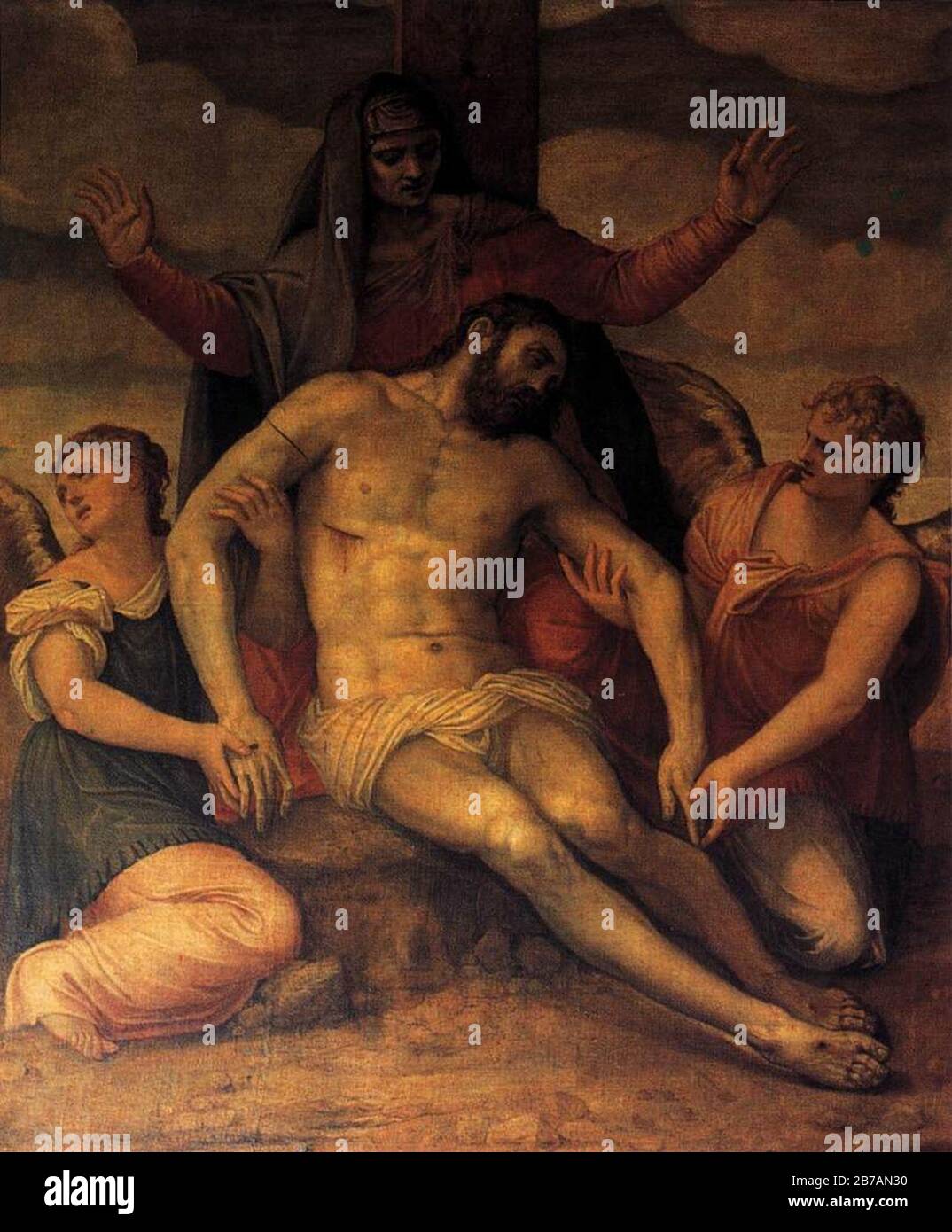 Gian Battista Zelotti - Dead Christ Stock Photo