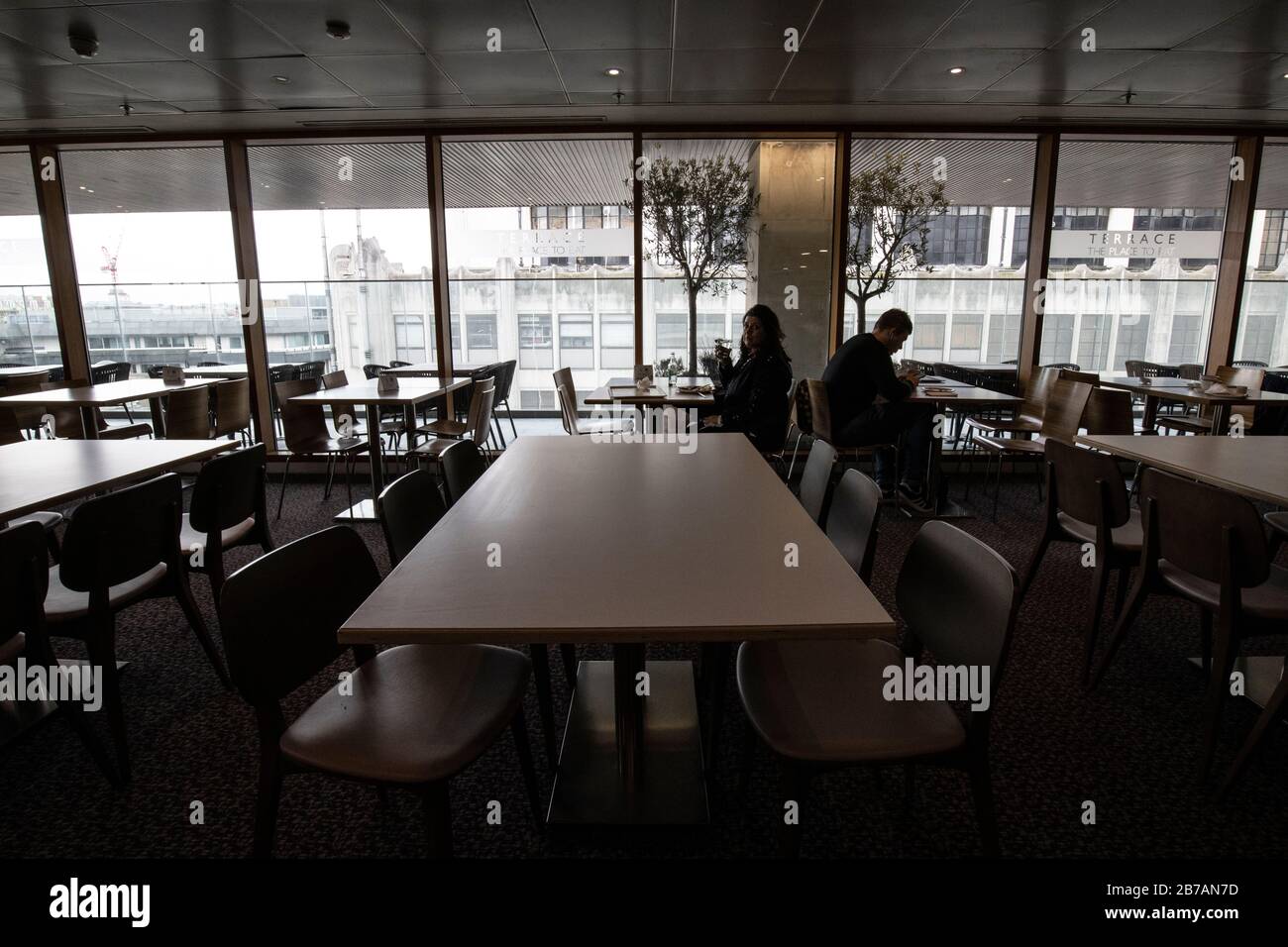 Unusually quiet John Lewis restaurant in the popular department store