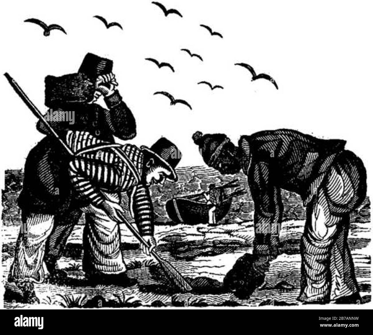Gibbs and Wansley burying the Money. Stock Photo