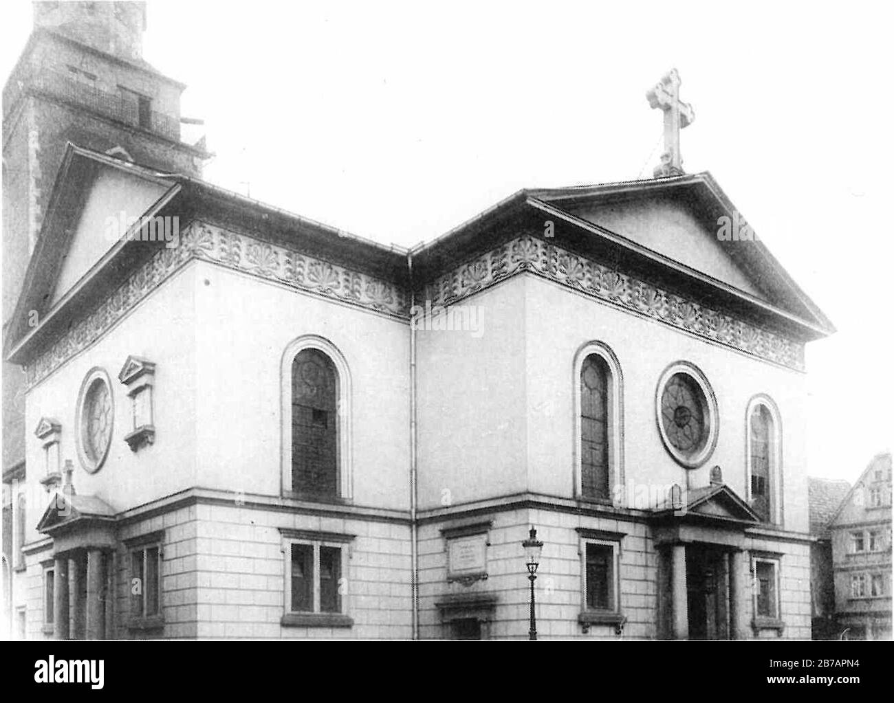 Gießen Stadtkirche 1904. Stock Photo