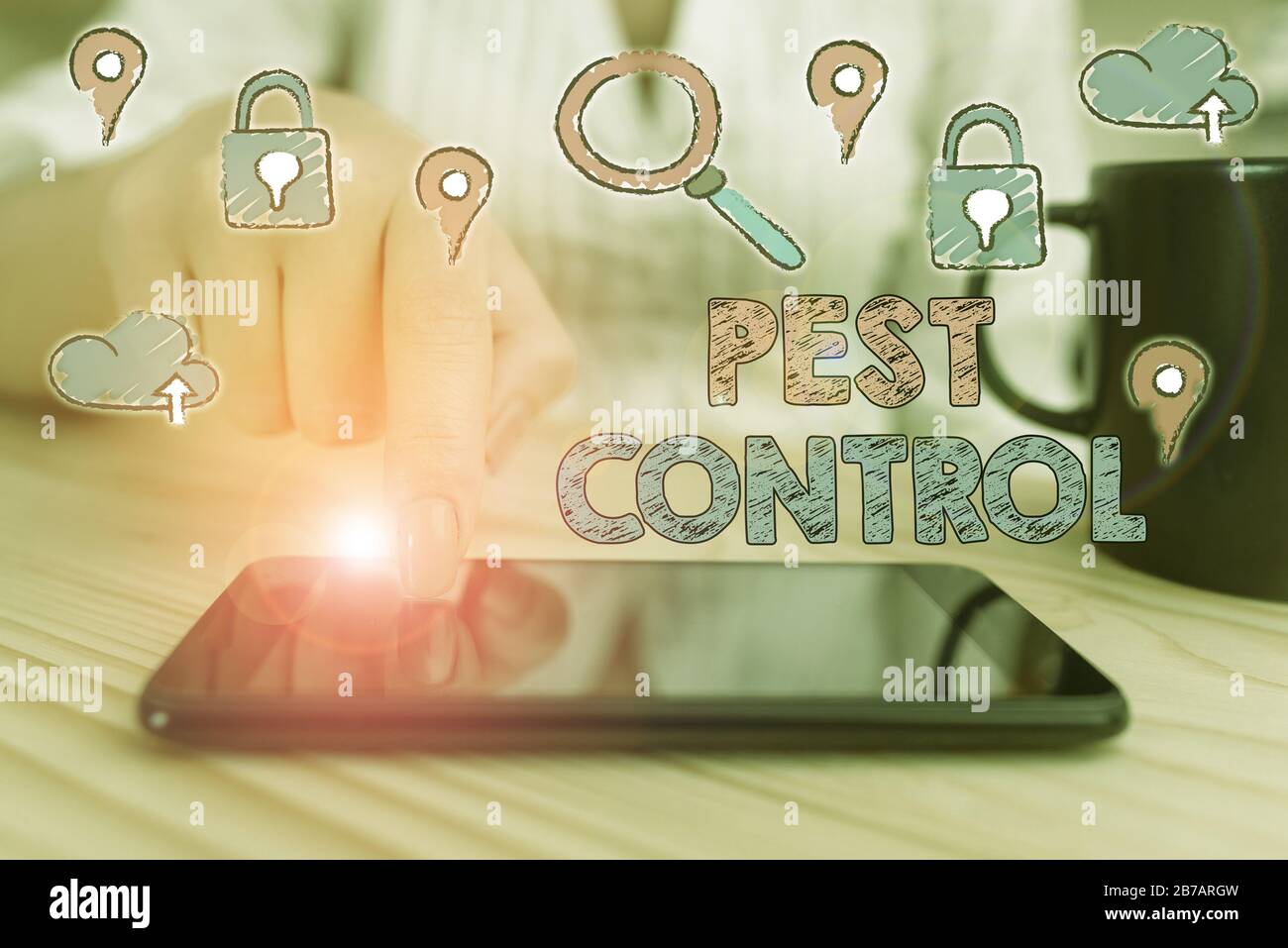 Conceptual Hand Writing Showing Pest Control Concept Meaning Management Of A Species That Impacts Adversely On Human Stock Photo Alamy