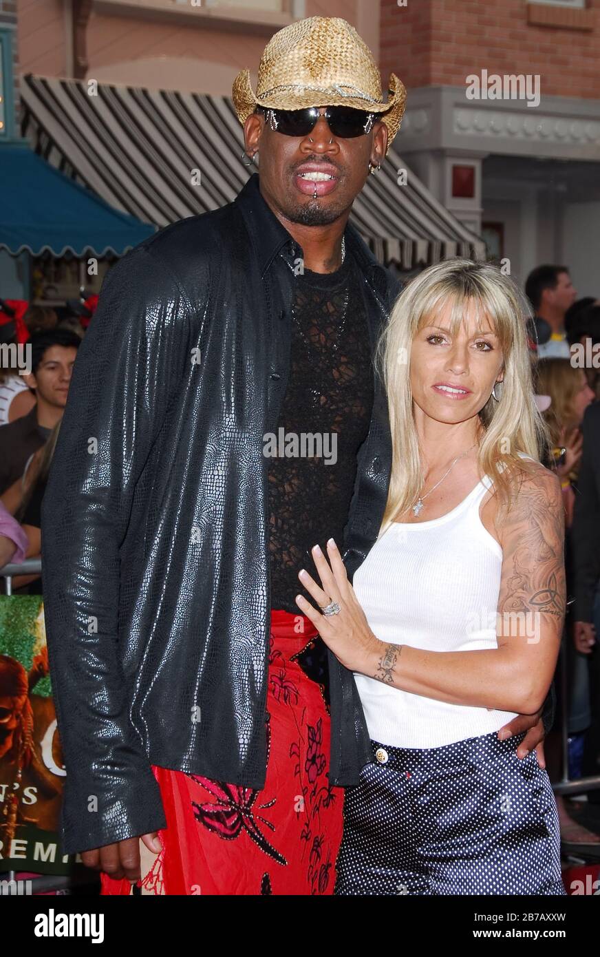 Dennis Rodman and Date at the World Premiere of Walt Disney Pictures