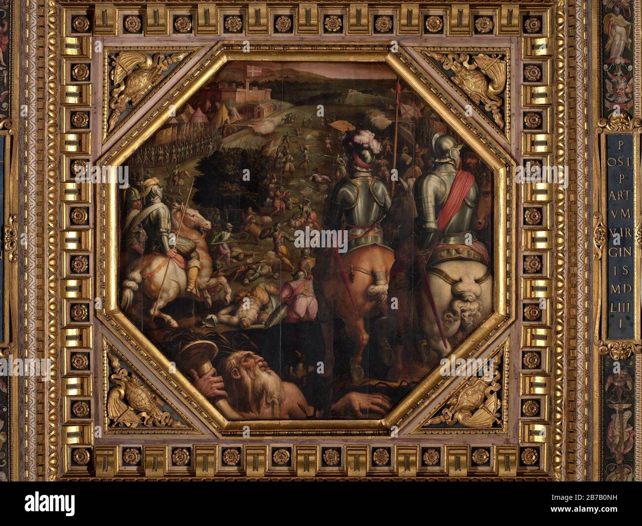 Giorgio Vasari - Battle of Marciano in Val di Chiana Stock Photo - Alamy