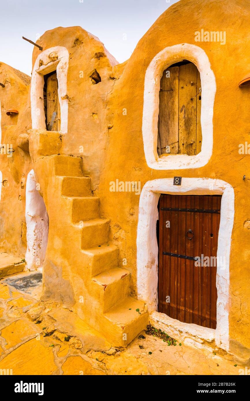 Picturesque buildings in a village. Stock Photo