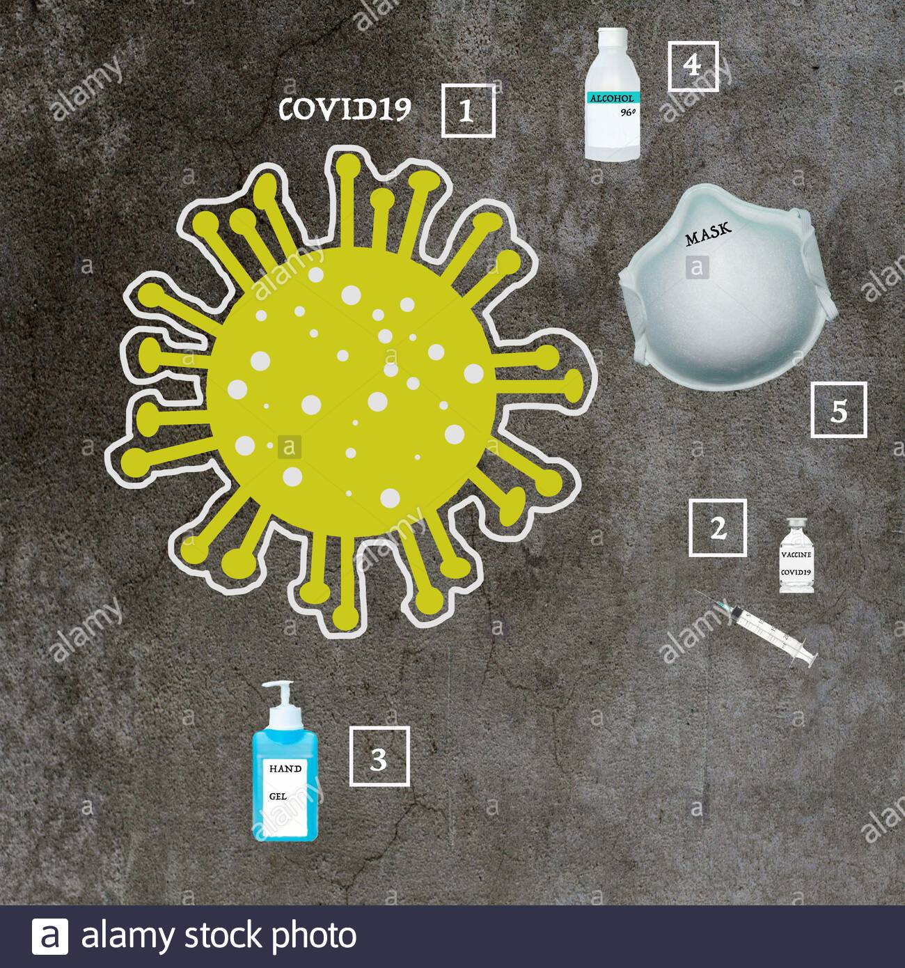 Download Covid19 Yellow Dying With Mask Alcohol Hand Gel And Vaccine Stock Photo Alamy Yellowimages Mockups