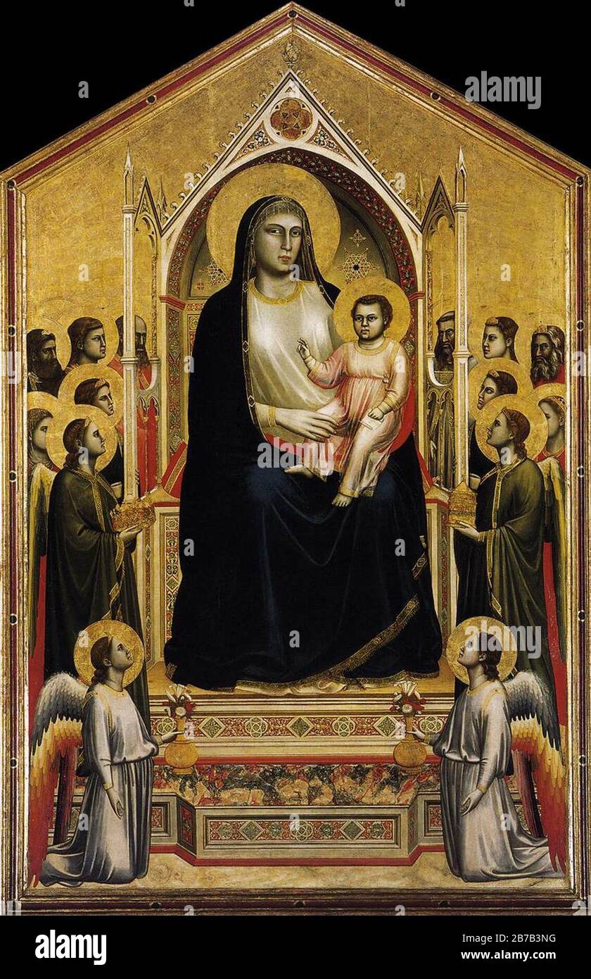Giotto di Bondone - Ognissanti Madonna (Madonna in Maestà