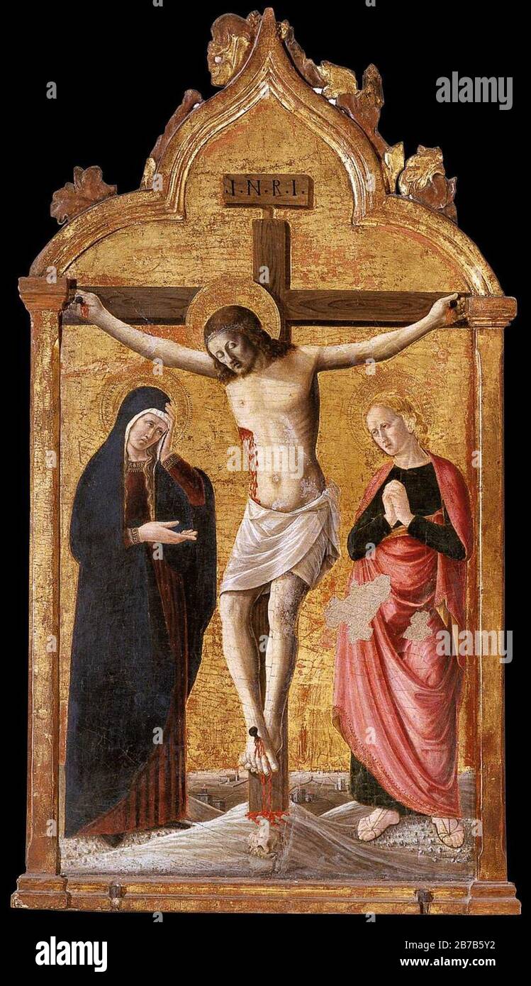 Giovanni Angelo D'Antonio - The Crucifixion Stock Photo
