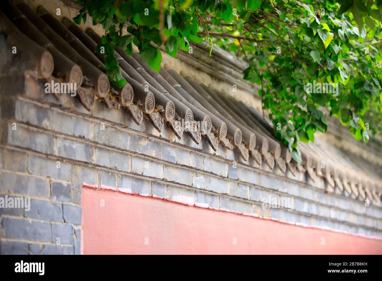 The eaves of the ancient Chinese architecture Stock Photo
