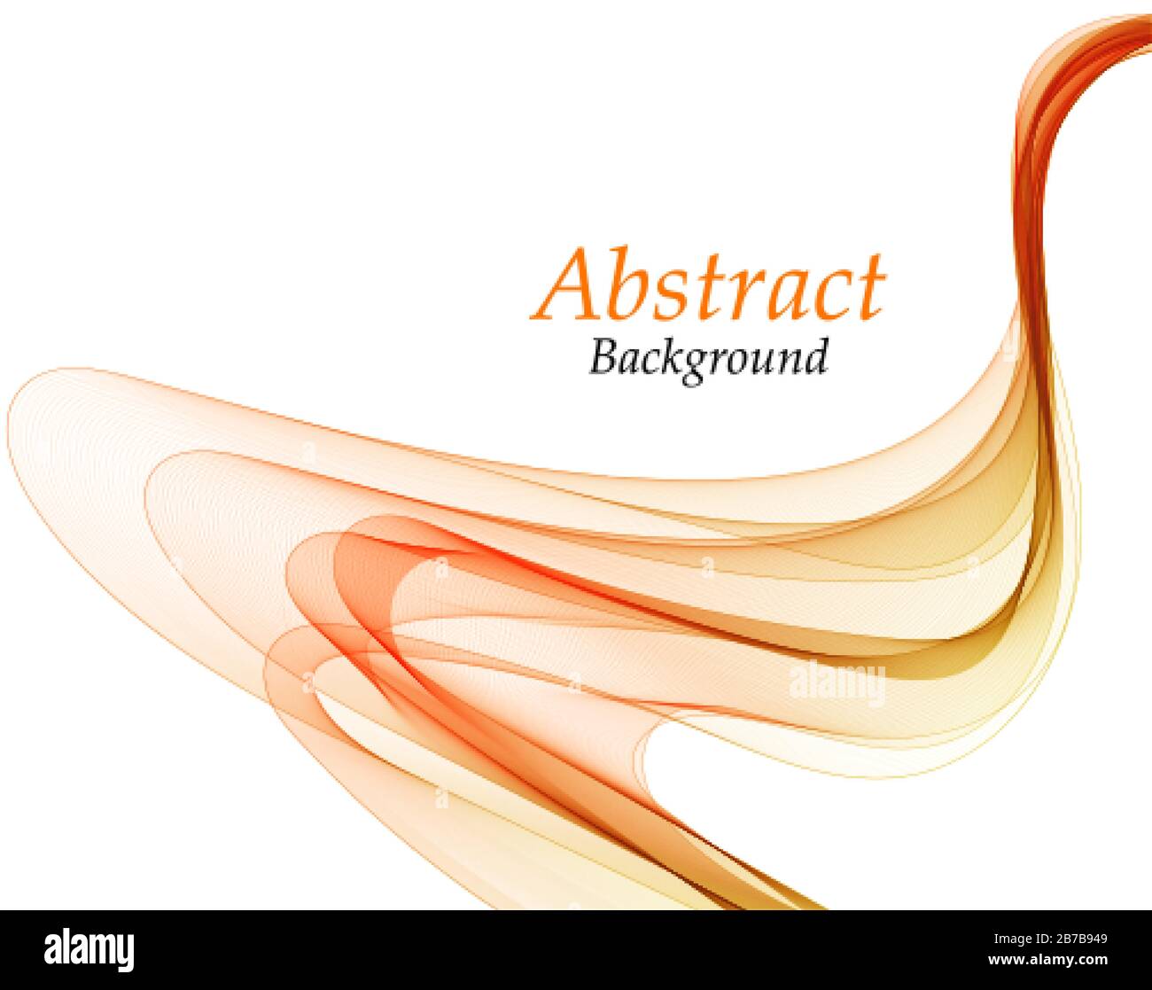 colorful abstract wave. yellow and green lines. vector background Stock Vector