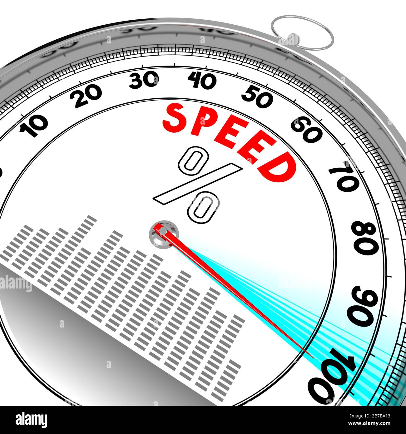 3D speed speedometer illustration Stock Photo Alamy
