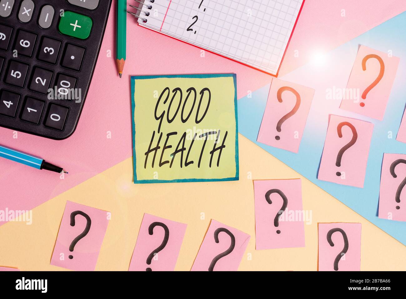 Handwriting text writing Good Health. Conceptual photo state of being ...