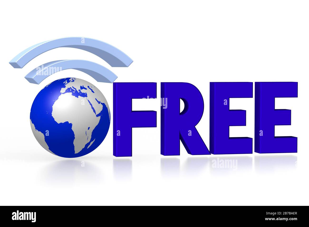 3D free connection Stock Photo Alamy