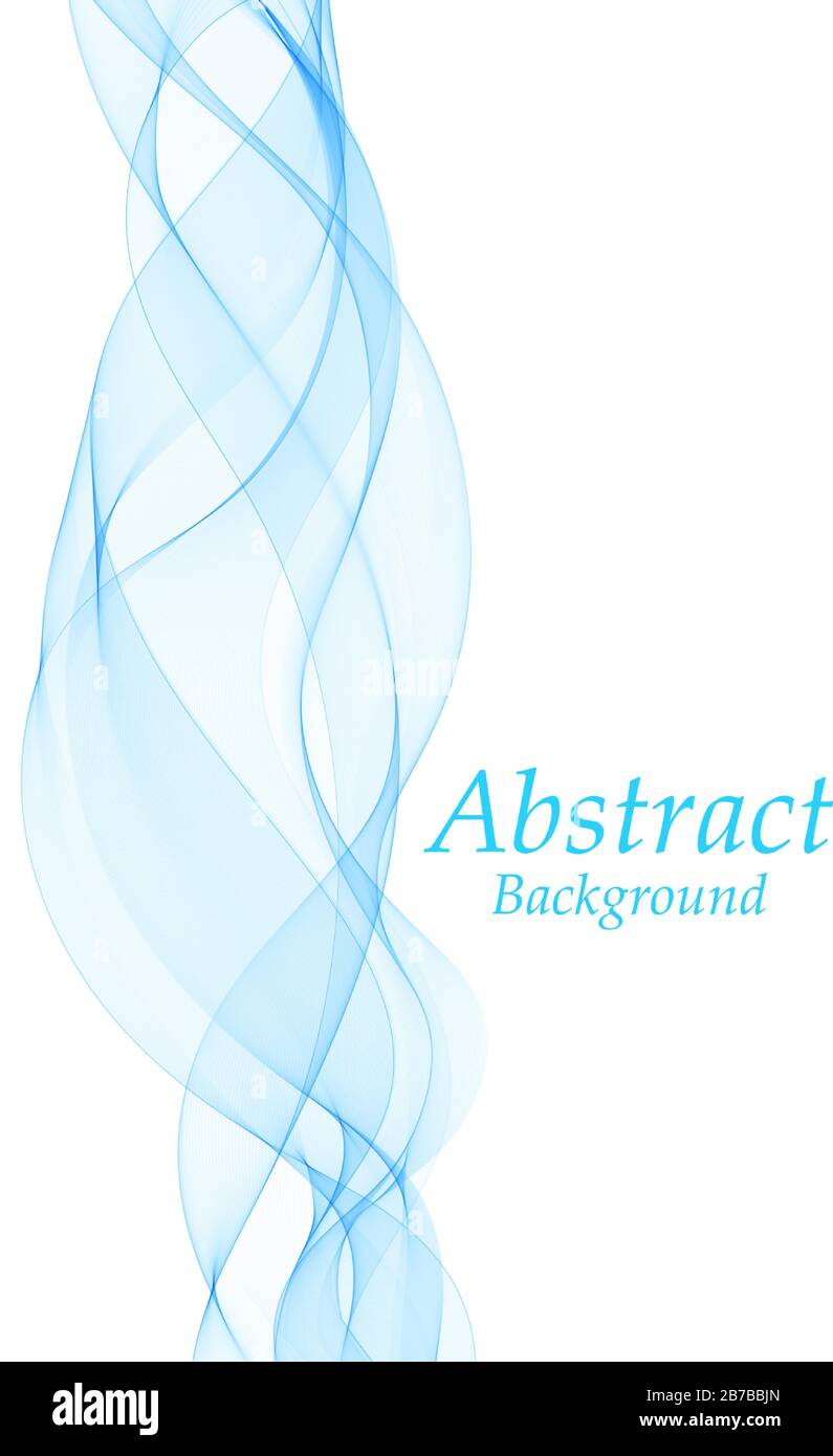 blue abstract wave. vector curved lines Stock Vector Image & Art - Alamy