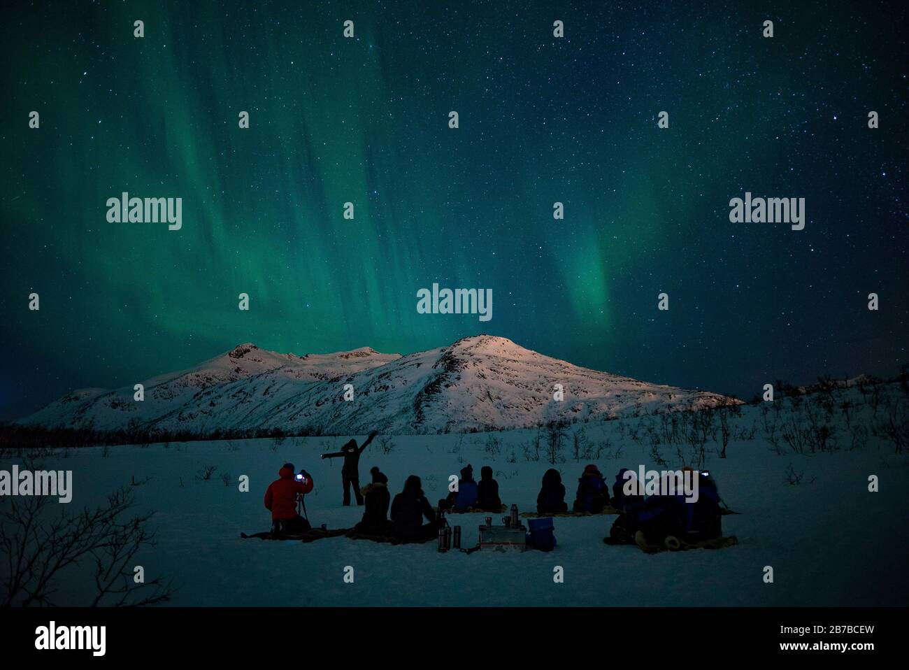 Aurora borealis at tromso norway Stock Photo - Alamy