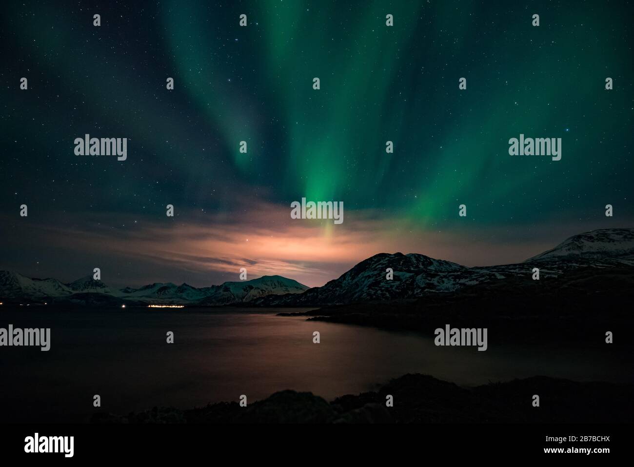 Aurora borealis at tromso norway Stock Photo - Alamy