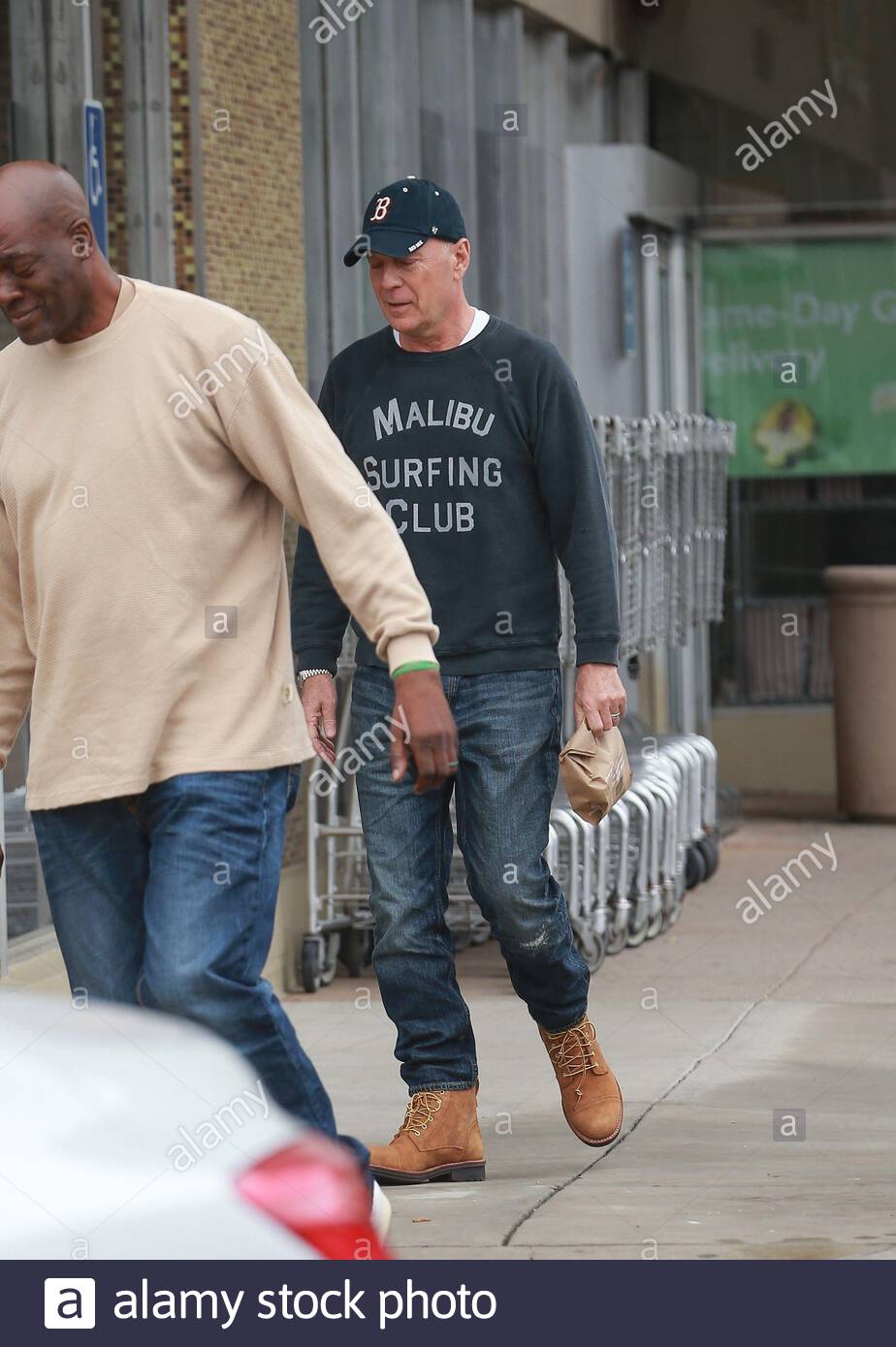 Brentwood Ca Exclusive Bruce Willis Enjoys Lunch At Barneys Gourmet Hamburgers Before Stopping At Pharmaca Integrative Pharmacy To Pick Up A Few Items Pictured Bruce Willis Backgrid Usa 14 March