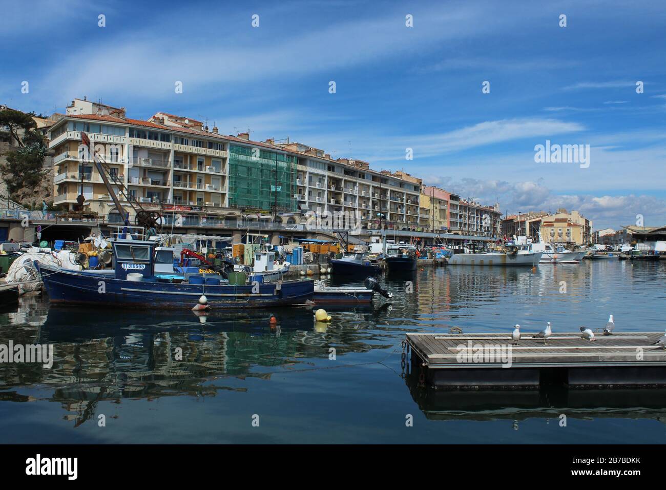 Port town of Sète, Hérault Department, southern France viewed from marina  Stock Photo - Alamy
