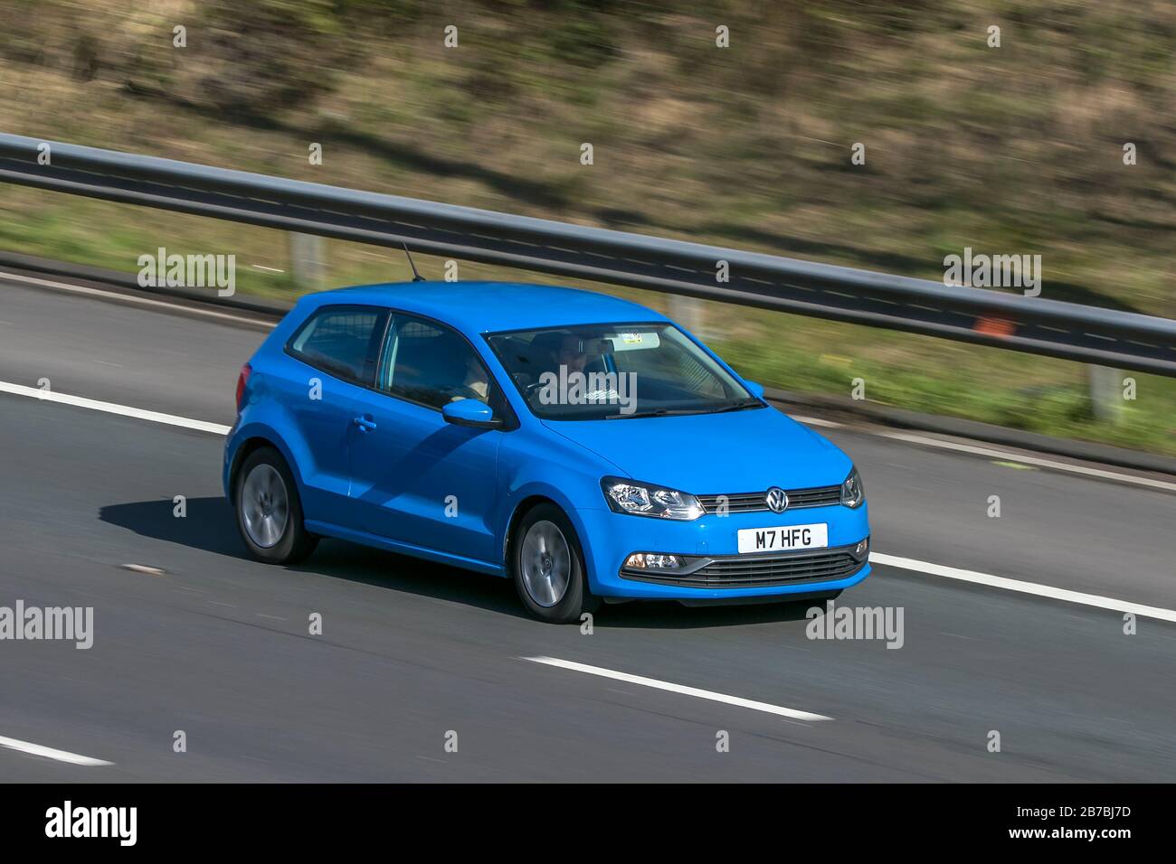 blue polo car