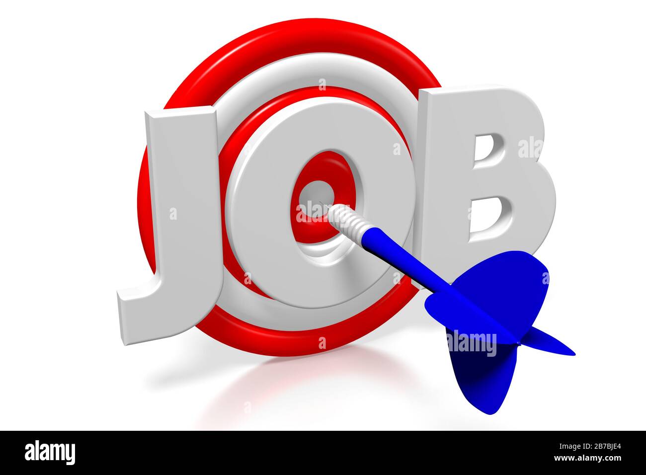 3D word/ darts illustration job Stock Photo Alamy