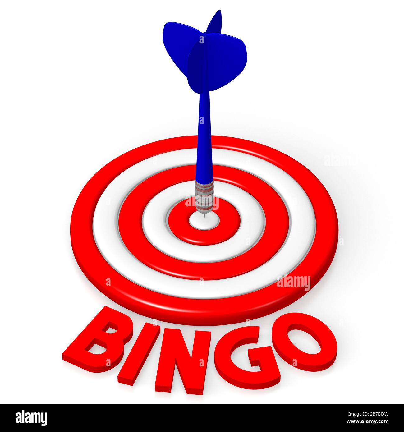 3D word/ darts illustration bingo Stock Photo Alamy
