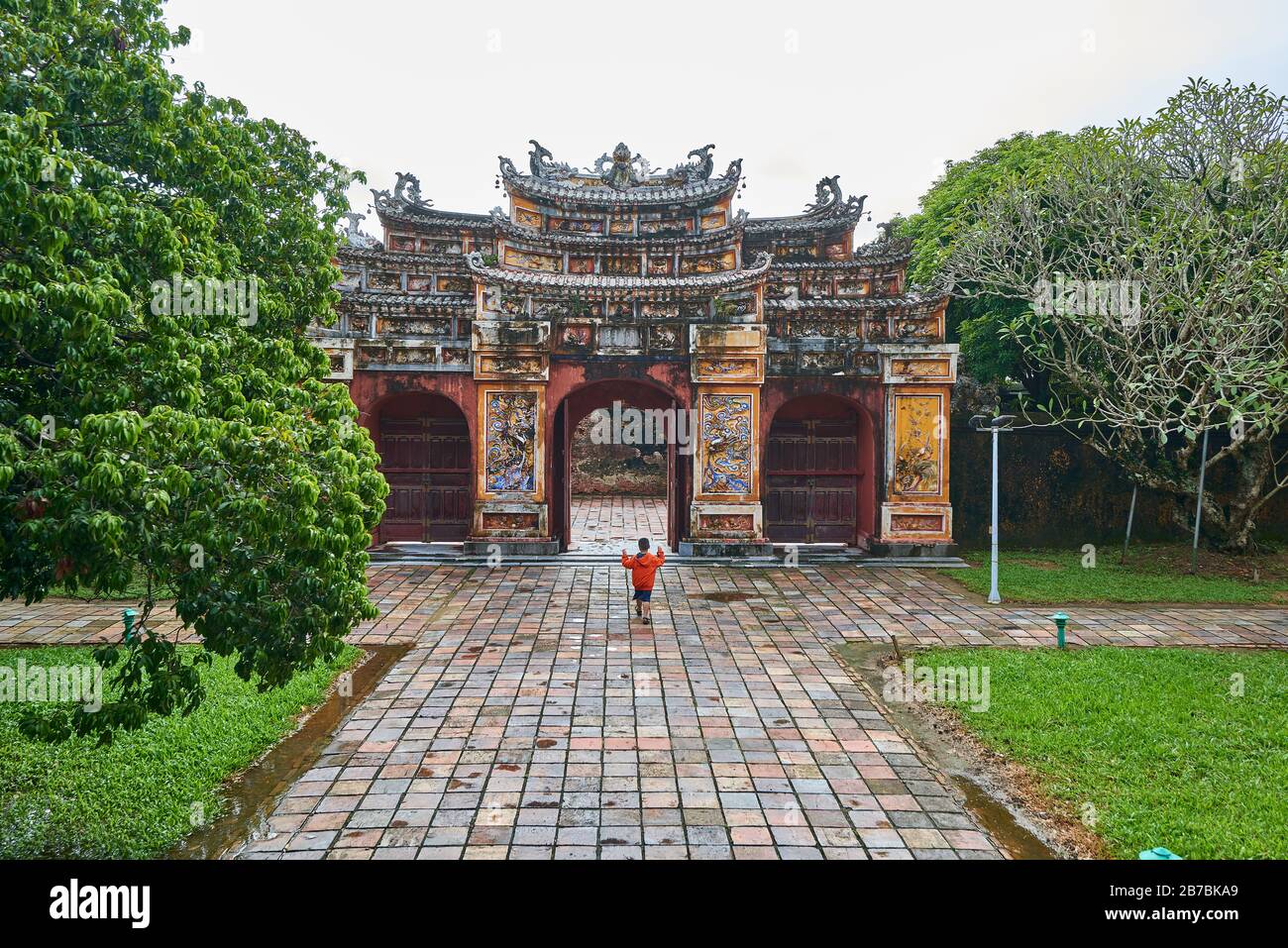 Hue Citadel, Imperial Royal Palace, Forbidden city in Hue, Vietnam Stock Photo