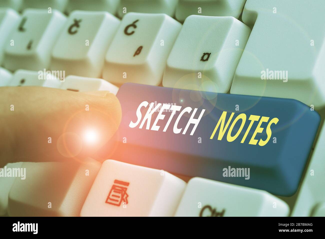 Text sign showing Sketch Notes. Business photo text visual notetaking ...