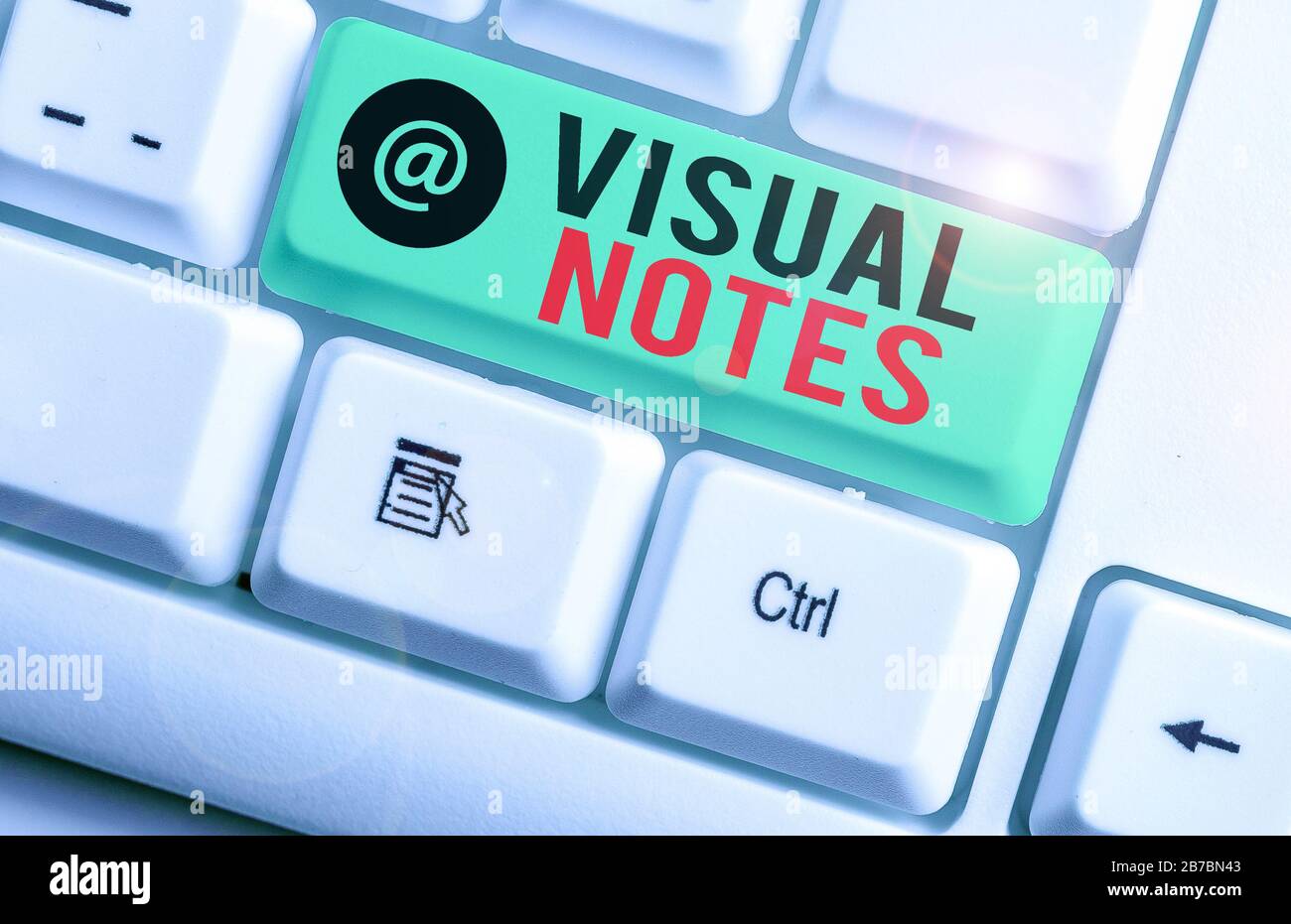 Conceptual hand writing showing Visual Notes. Concept meaning process ...