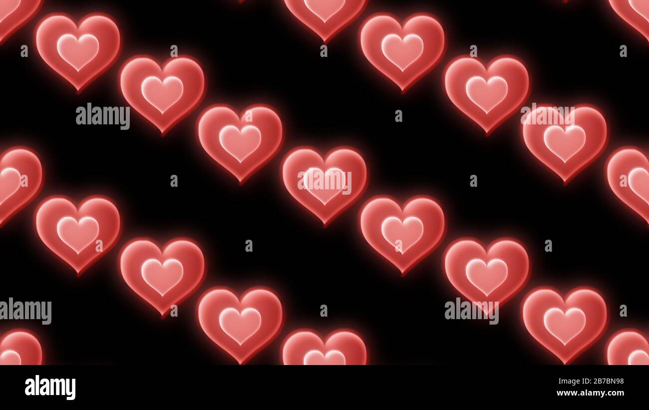 Seamless heart shapes pattern hi-res stock photography and images - Alamy