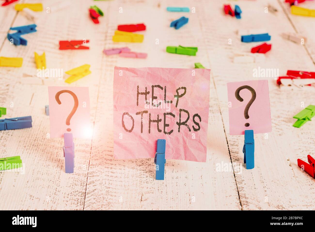 Handwriting text writing Help Others. Conceptual photo the action of ...