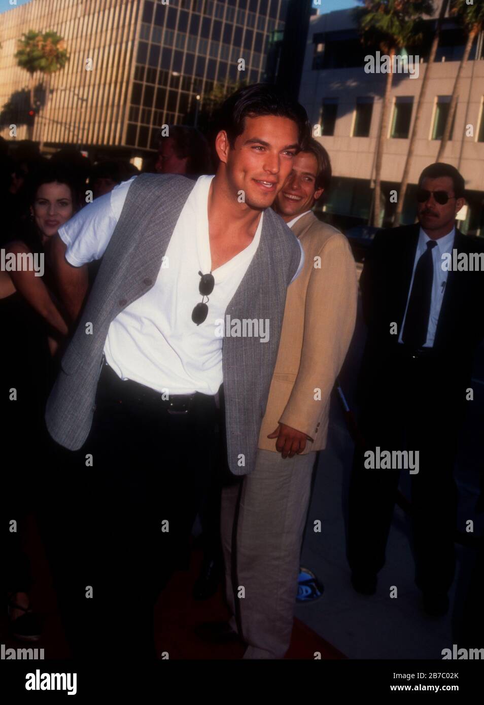 Beverly Hills, California, USA 25th July 1995 Actor Eddie Cibrian attends Columbia Pictures 'The Net' Premierre on July 25, 1995 at the Samuel Goldwyn Theater in Beverly Hills, California, USA. Photo by Barry King/Alamy Stock Photo Stock Photo
