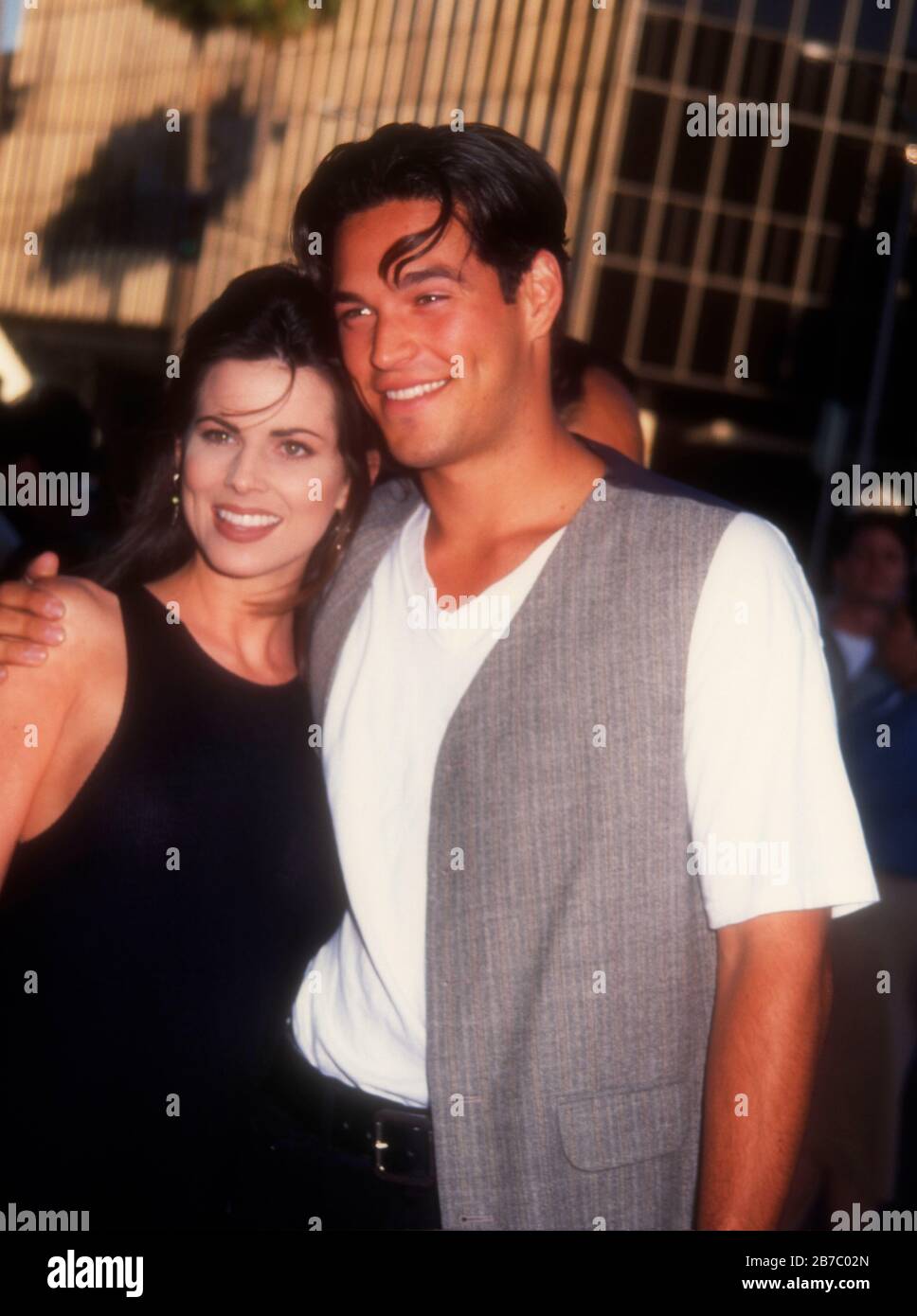 Beverly Hills, California, USA 25th July 1995 Actress Julianne Morris and actor Eddie Cibrian attend Columbia Pictures 'The Net' Premierre on July 25, 1995 at the Samuel Goldwyn Theater in Beverly Hills, California, USA. Photo by Barry King/Alamy Stock Photo Stock Photo