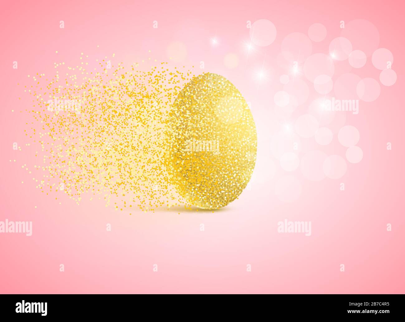 Illustration of a golden egg  Stock Vector