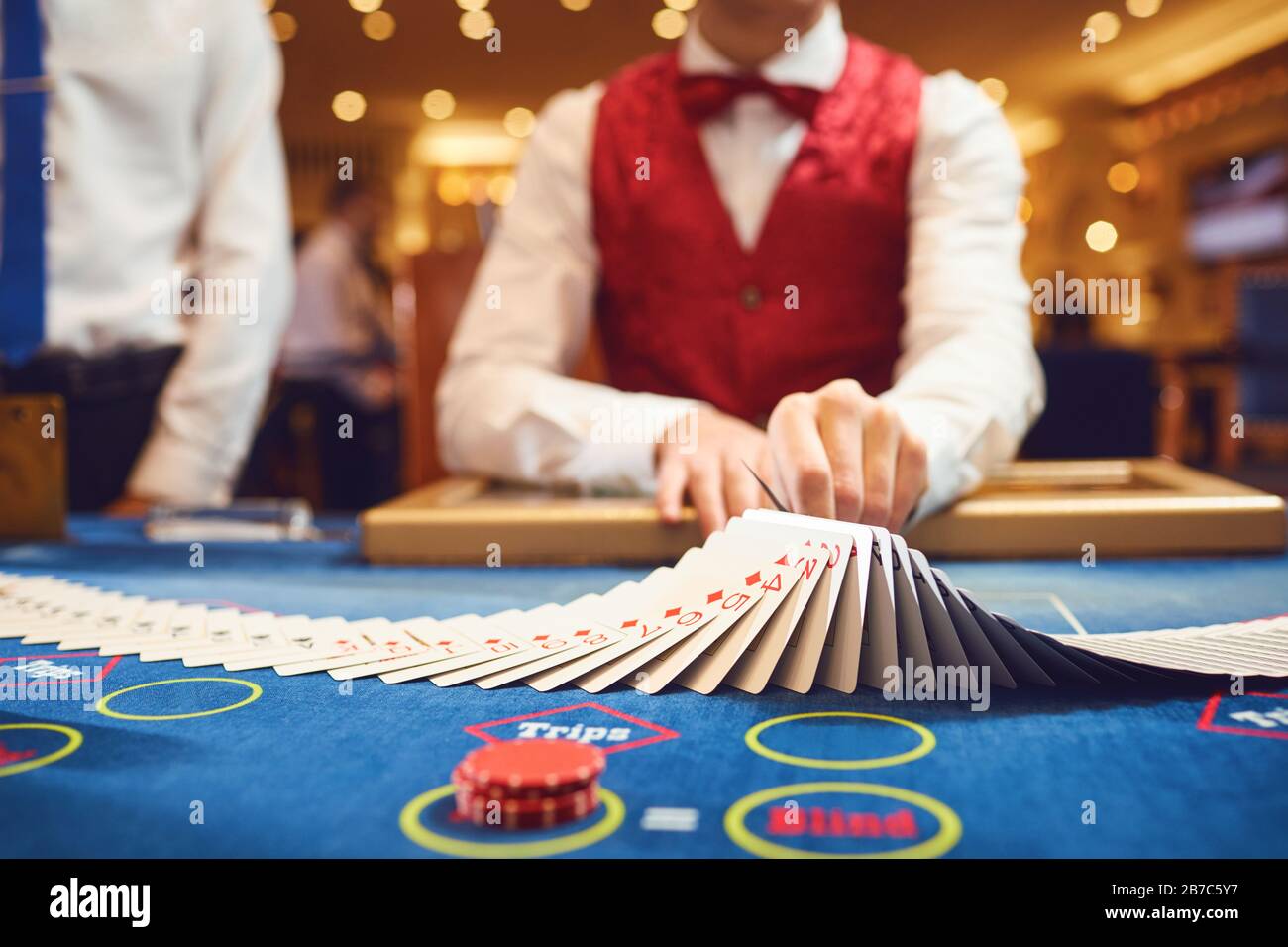 Casino betting gambling game poker roulette concept. Stock Photo