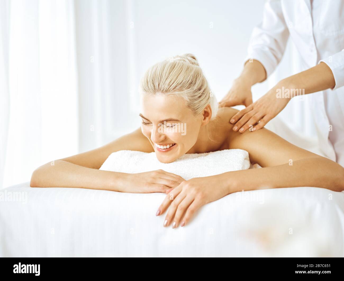 Blonde Wife Massage