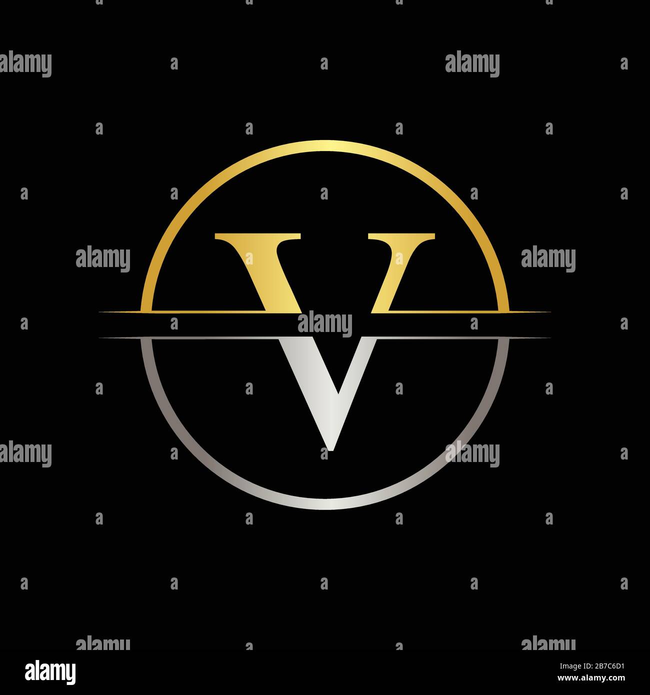 Initial Letter V Logo Design Business Vector Template. Creative Abstract Letter V Logo Vector Stock Vector
