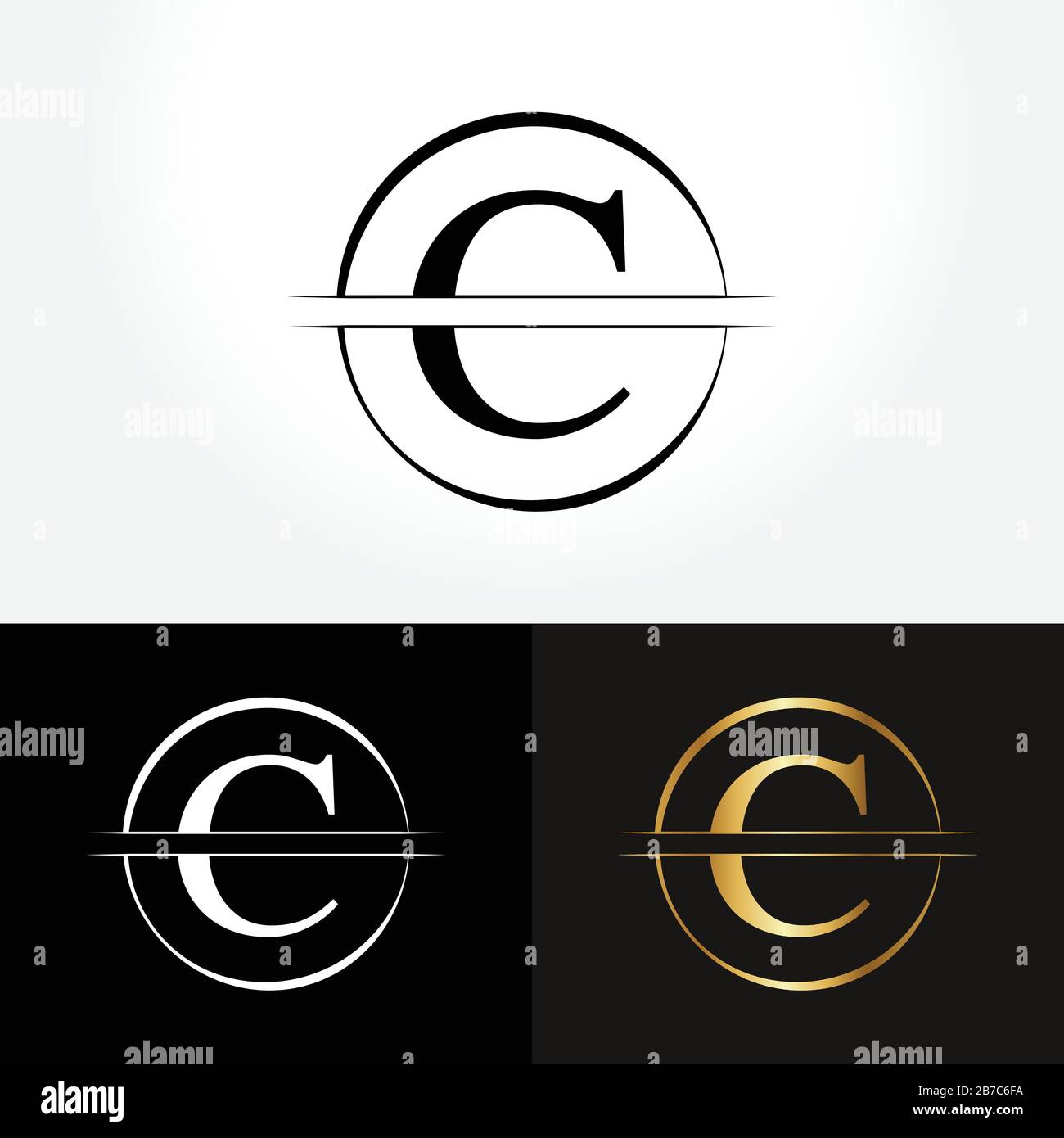 Initial Circle Letter C Logo Design Business Vector Template ...